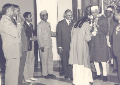 Prime Minister Shri Jawaharlal Nehru welcomed to CSIR-Central Glass & Ceramic Research Institute, Calcutta on January 2, 1952