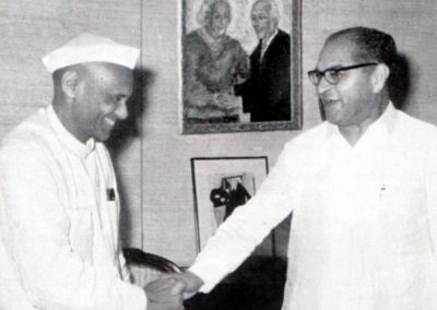 Dr Atma Ram taking charge as Director General, Scientific and Industrial Research, India, from his predecessor Dr S. Husain Zaheer on August 22, 1966 at New Delhi