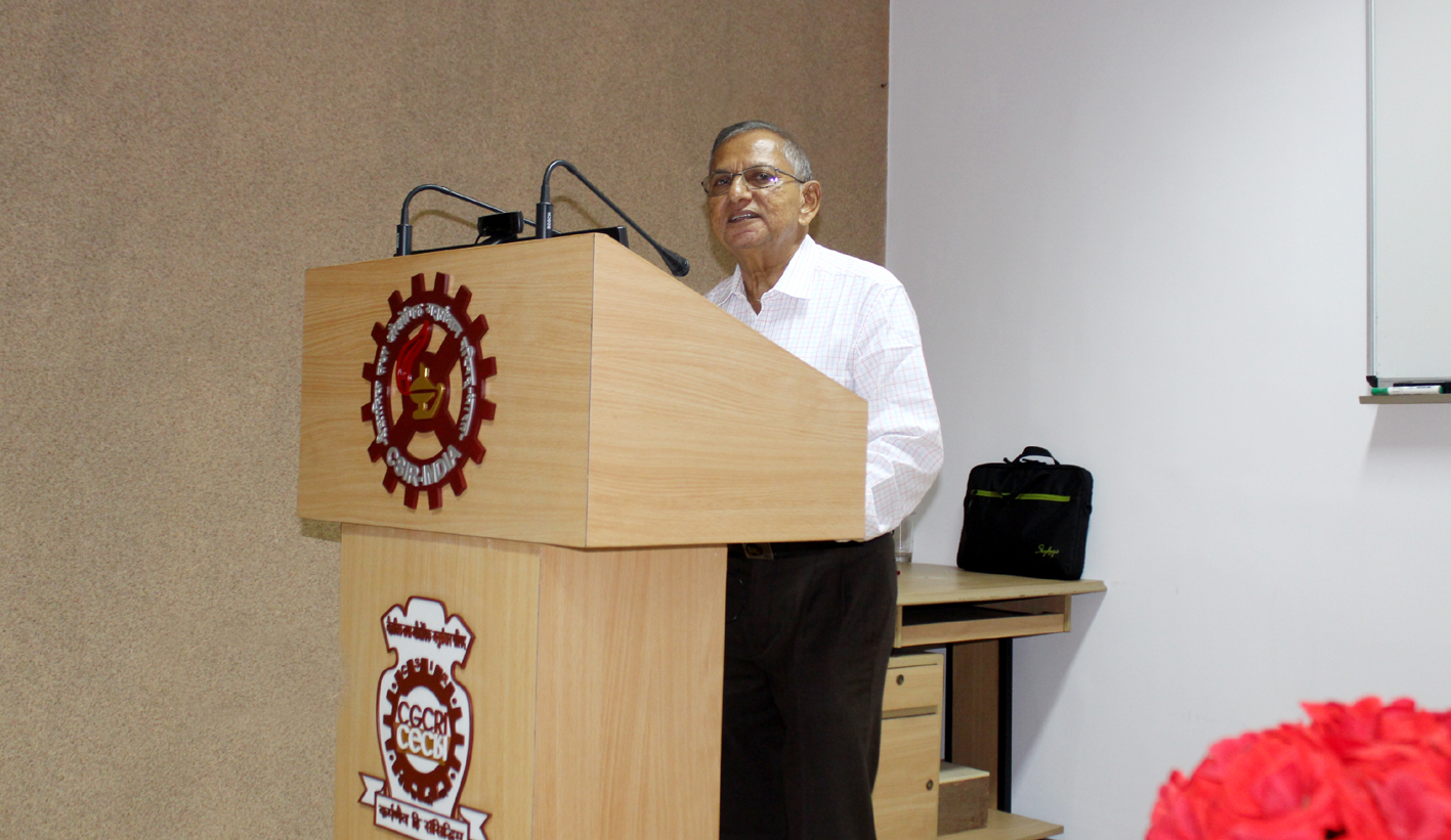Technical Lecture by Dr K. G. K. Warrier (Former Chief Scientist and Emeritus Scientist, CSIR-NIIST), UGC Adjunct Faculty and Ceramic Consultant. Programme jointly organized by Indian Ceramic Society Kolkata Chapter & CSIR-Central Glass & Ceramic Research Institute